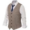Coffee Stripes Brown Herringbone