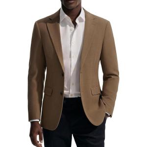 PJ PAUL JONES Mens Blazer Casual Lightweight Sports Coat Summer Sport Suit Jackets(Brown)