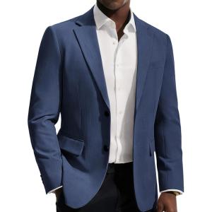 PJ PAUL JONES Blazer for Men Classic Lightweight Sports Coat Casual Sport Suit Jackets(Dark Blue)
