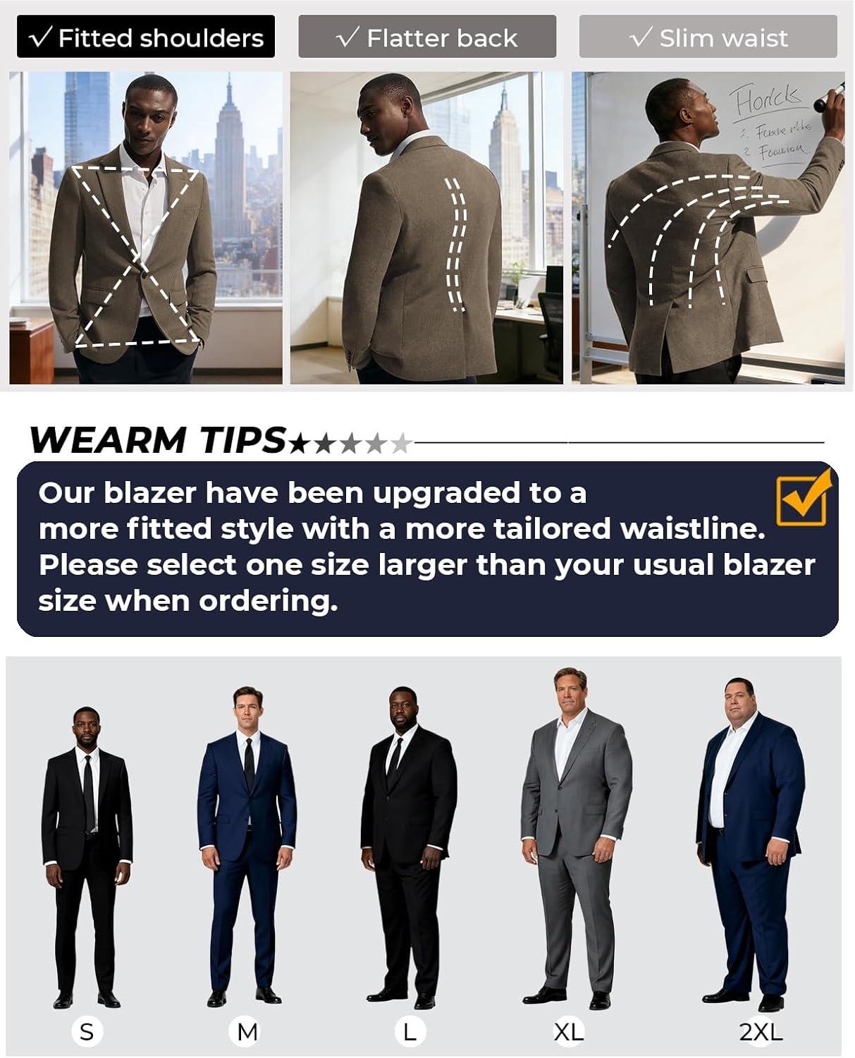 imagePJ PAUL JONES Mens Casual Blazer One Button Sport Coats Lightweight Business Suit JacketCoffee