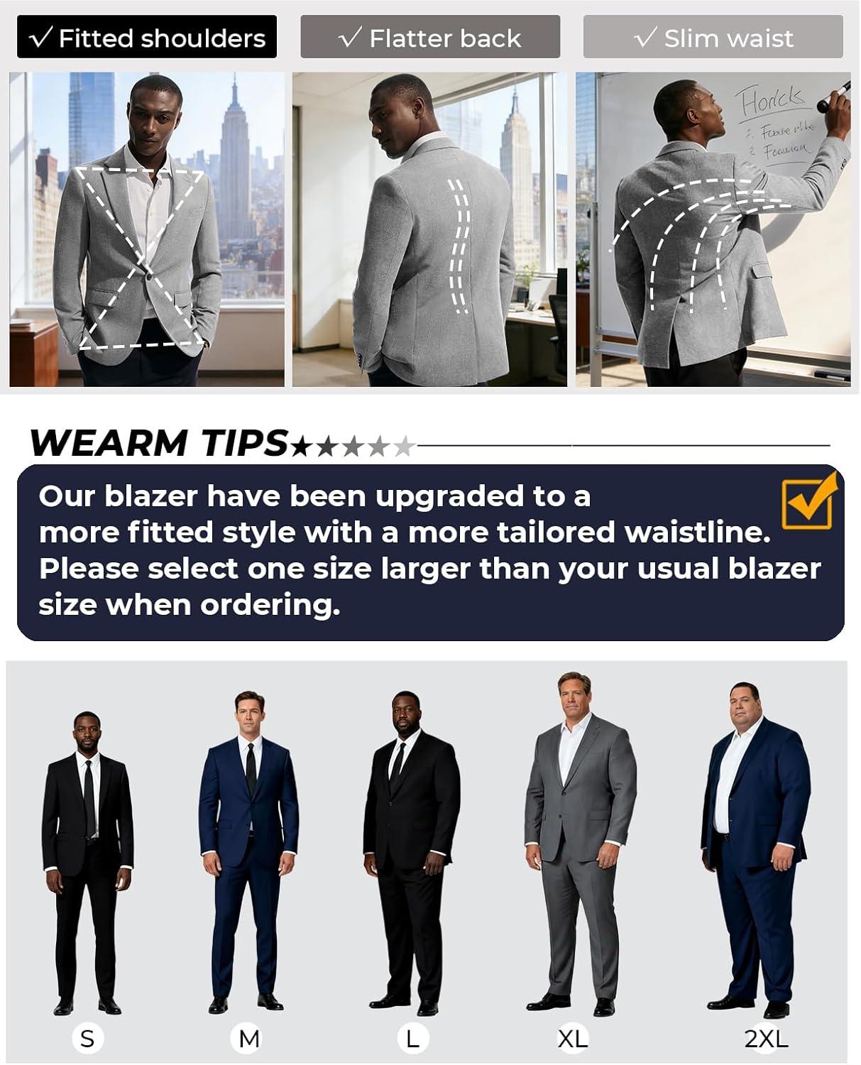 imagePJ PAUL JONES Mens Casual Blazer One Button Sport Coats Lightweight Business Suit JacketGrey