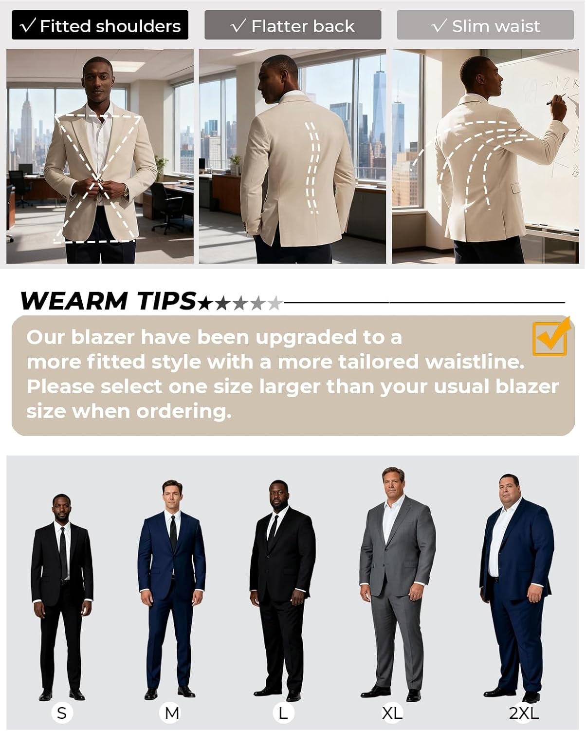 image:imagePJ PAUL JONES Mens Casual Blazer Sport Coats Two Buttons Lightweight Suit JacketApricot