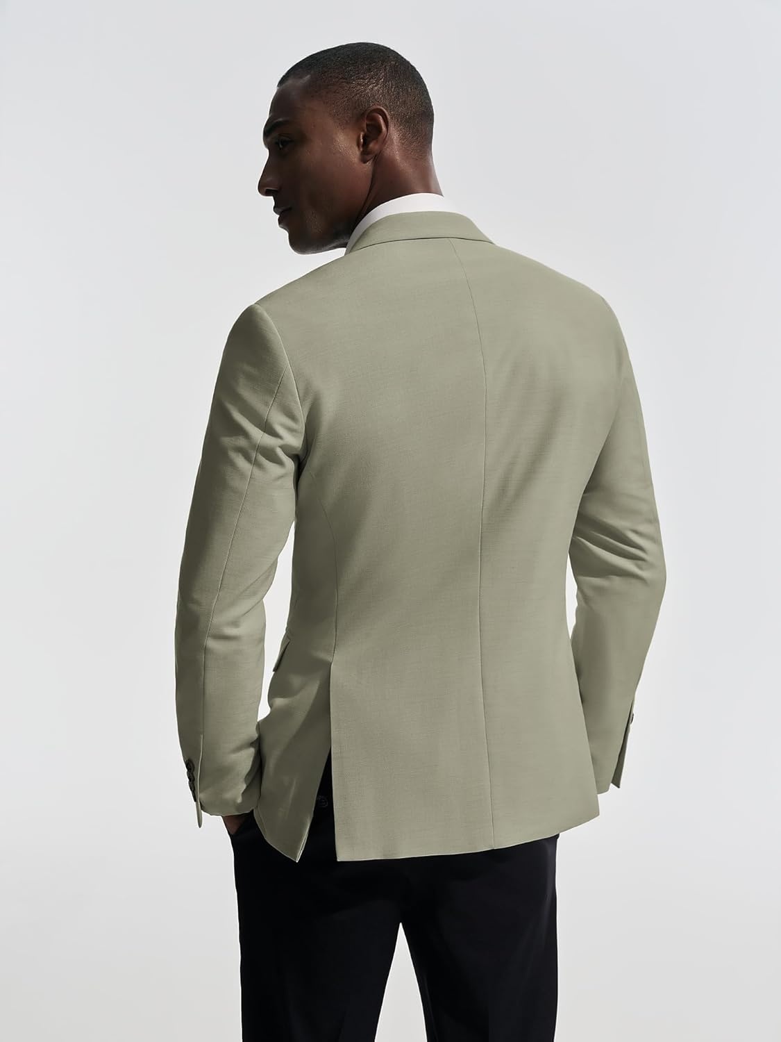 image:imagePJ PAUL JONES Mens Casual Blazer Sport Coats Two Buttons Lightweight Suit JacketArmy Green