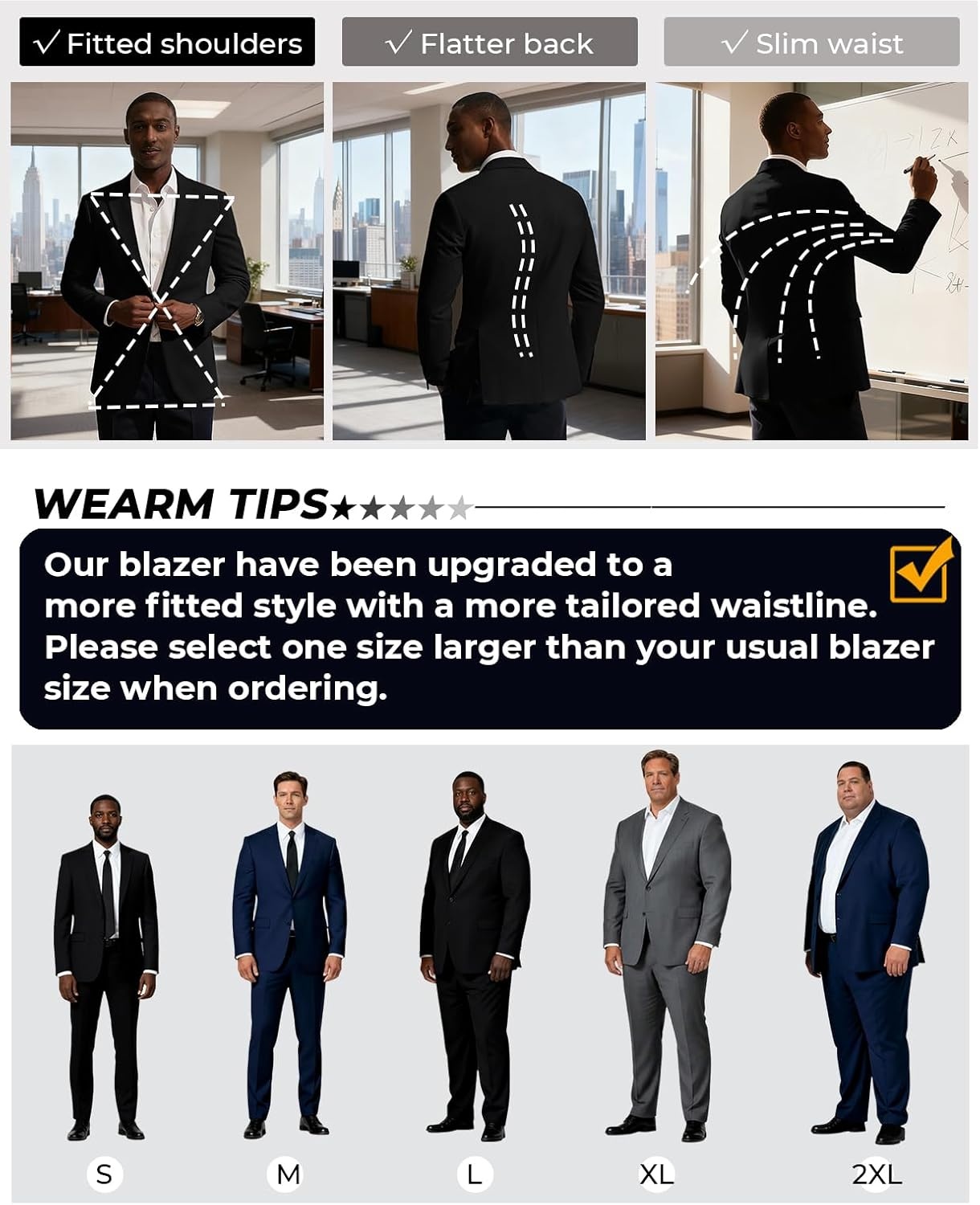 image:imagePJ PAUL JONES Mens Casual Blazer Sport Coats Two Buttons Lightweight Suit JacketBlack