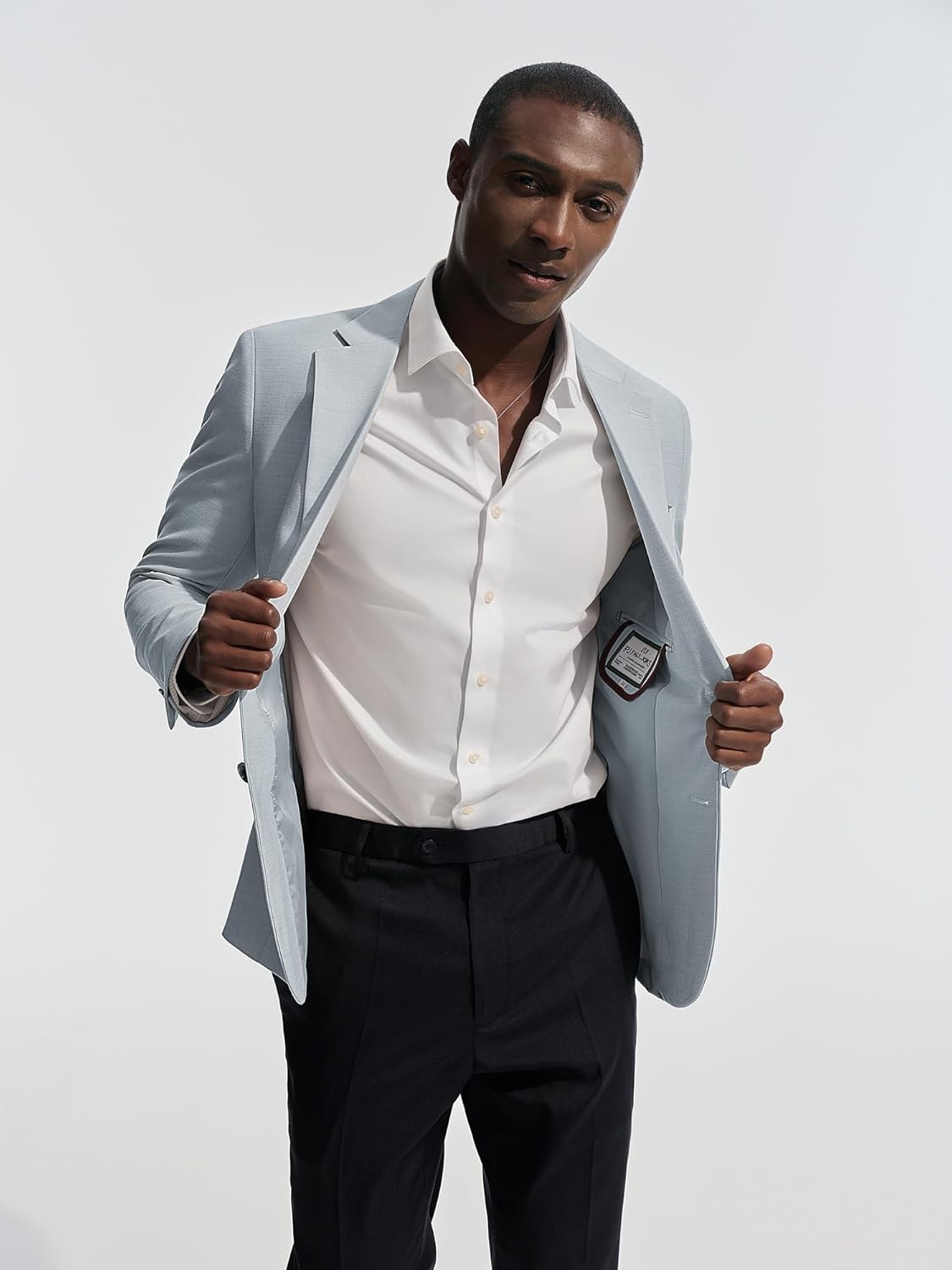 image:imagePJ PAUL JONES Mens Casual Blazer Sport Coats Two Buttons Lightweight Suit JacketSky Blue