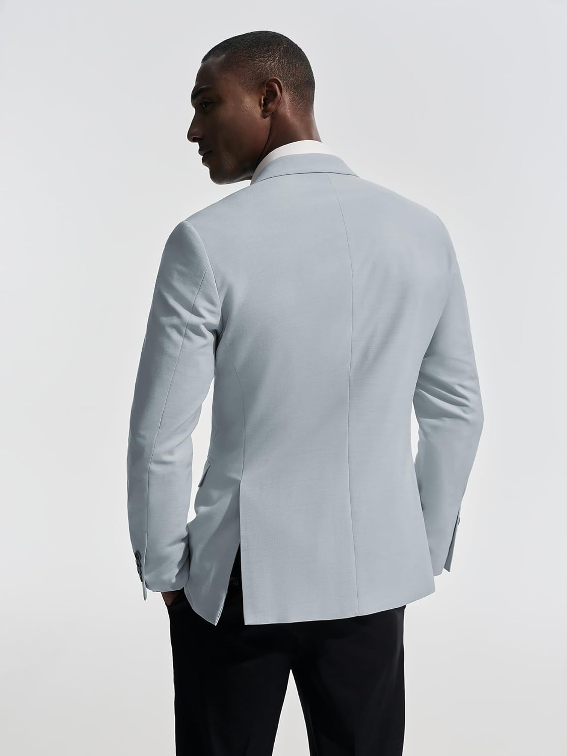 image:imagePJ PAUL JONES Mens Casual Blazer Sport Coats Two Buttons Lightweight Suit JacketSky Blue