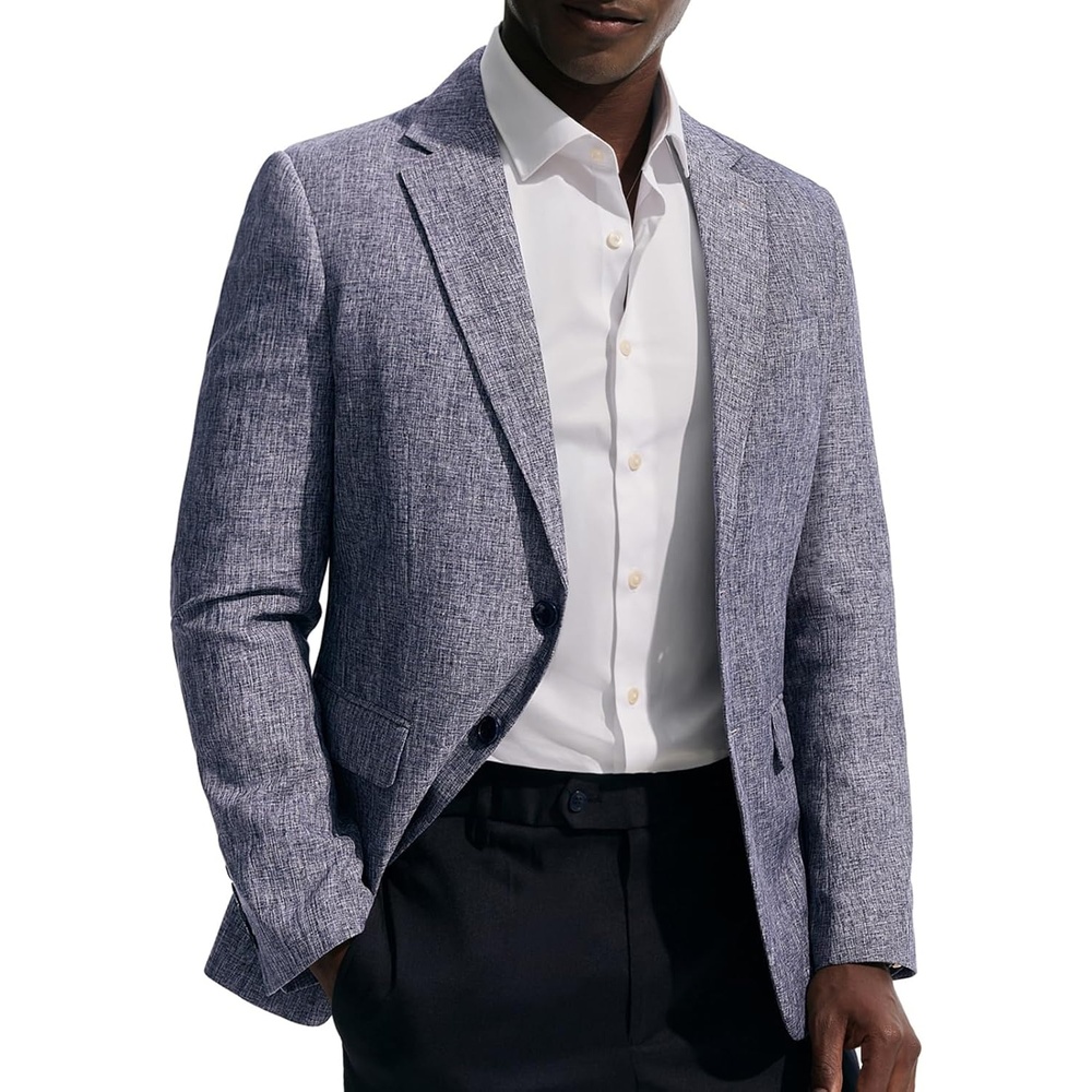 image:imagePJ PAUL JONES Mens Casual Business Sport Coat Blazer Two Buttons Slim Fit Lightweight JacketBlue
