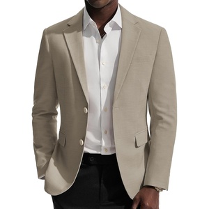 PJ PAUL JONES Mens Casual Blazer Sport Coats Two Buttons Lightweight Suit Jacket(Camel)