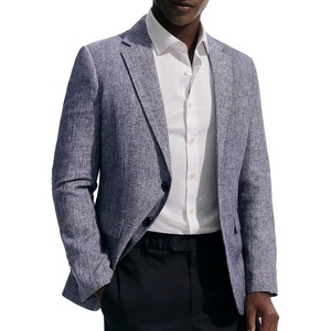 PJ PAUL JONES Mens Casual Business Sport Coat Blazer Two Buttons Slim Fit Lightweight Jacket(Blue)