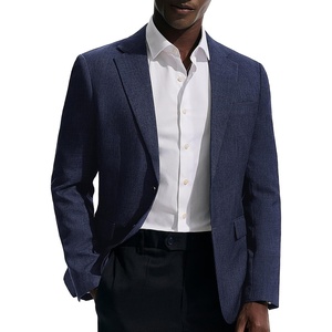 PJ PAUL JONES Mens Casual Business Sport Coat Blazer Two Buttons Slim Fit Lightweight Jacket(Navy Blue)