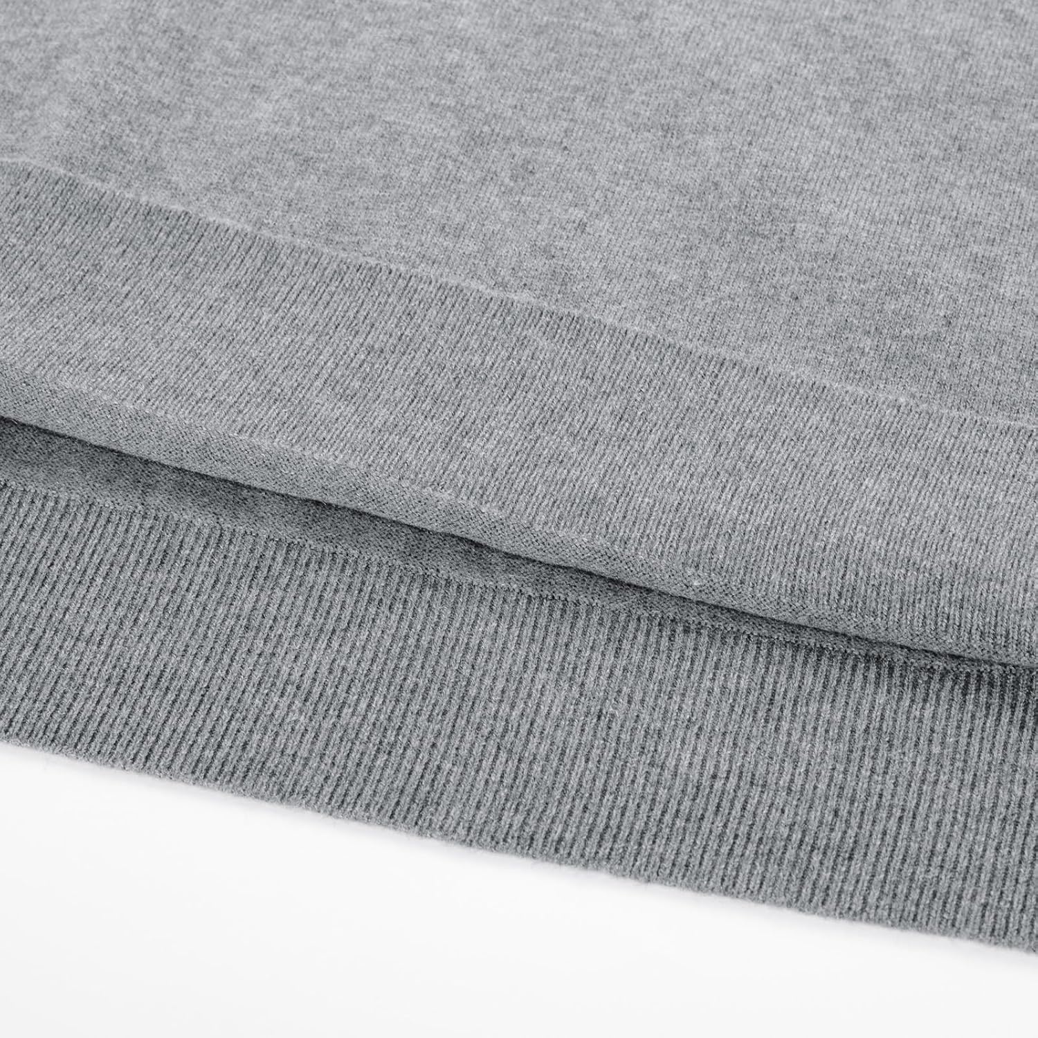 image:imagePJ PAUL JONES Mens Sweater Vest Wool Blended Knit Pullover Vests Casual Contrast Vneck Collar Ribbed Hem Regular Fit Sleeveless Merino Solid Color Soft Cozy Basic Versatile DurableLight Grey