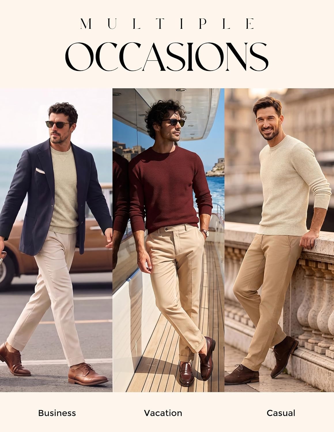 image:imagePJ PAUL JONES Mens Pullover Sweater Casual Crewneck Knit Sweaters Lightweight Long Sleeve Soft Knitted Textured Regular Fit Warm Stretchy Breathable Fall and Winter Business DaliyBlack