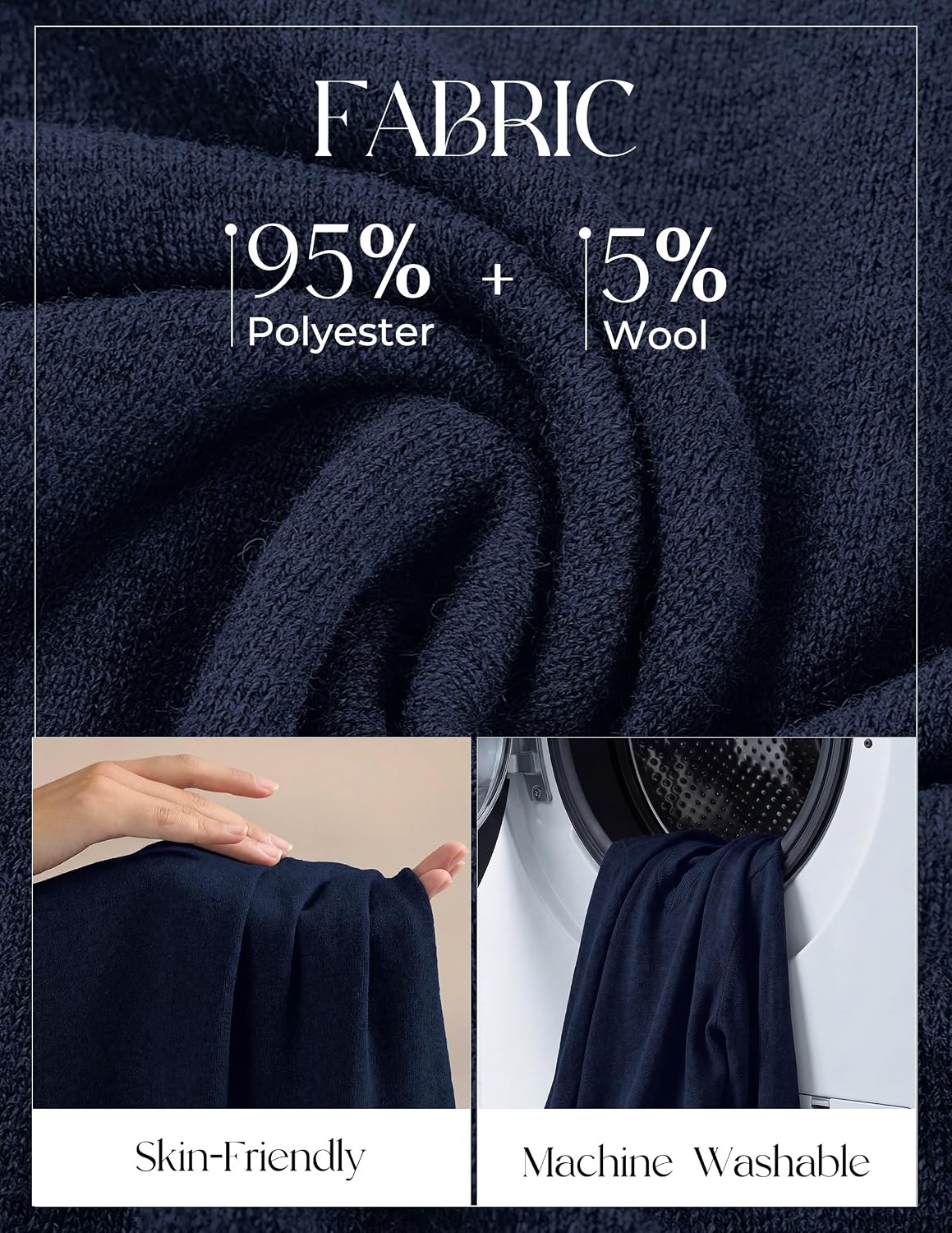 image:imagePJ PAUL JONES Mens V Neck Sweater Wool Blend Knit Pullover Sweaters Casual VNeck Long Sleeve Warm Wool Blend Fitted Style Lightweight Soft Stretchy Knit Dress Business Casual Fall Winter LayeredNavy Blue