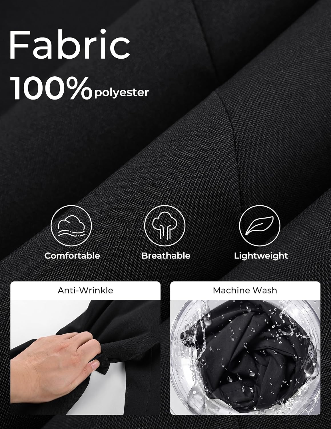 image:imagePJ PAUL JONES Mens Blazer Casual Lightweight Sport Coat Texture Suit JacketBlack