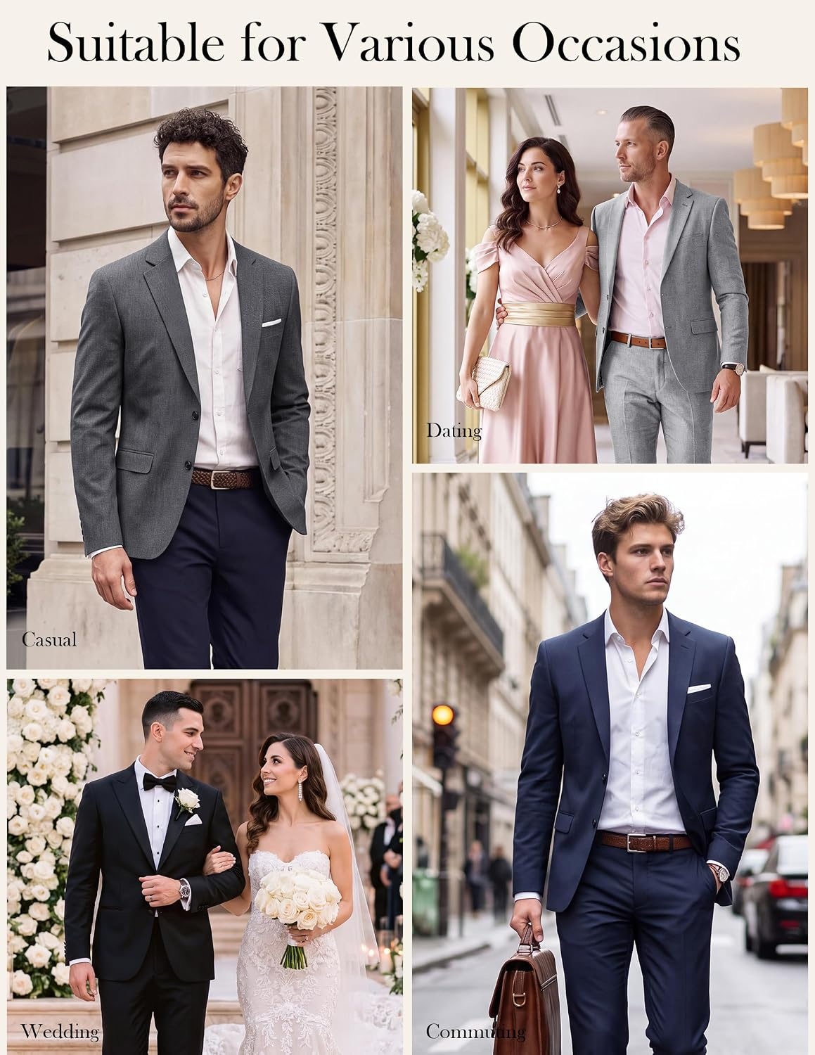 image:imagePJ PAUL JONES Mens Blazer Casual Lightweight Sport Coat Texture Suit JacketNavy