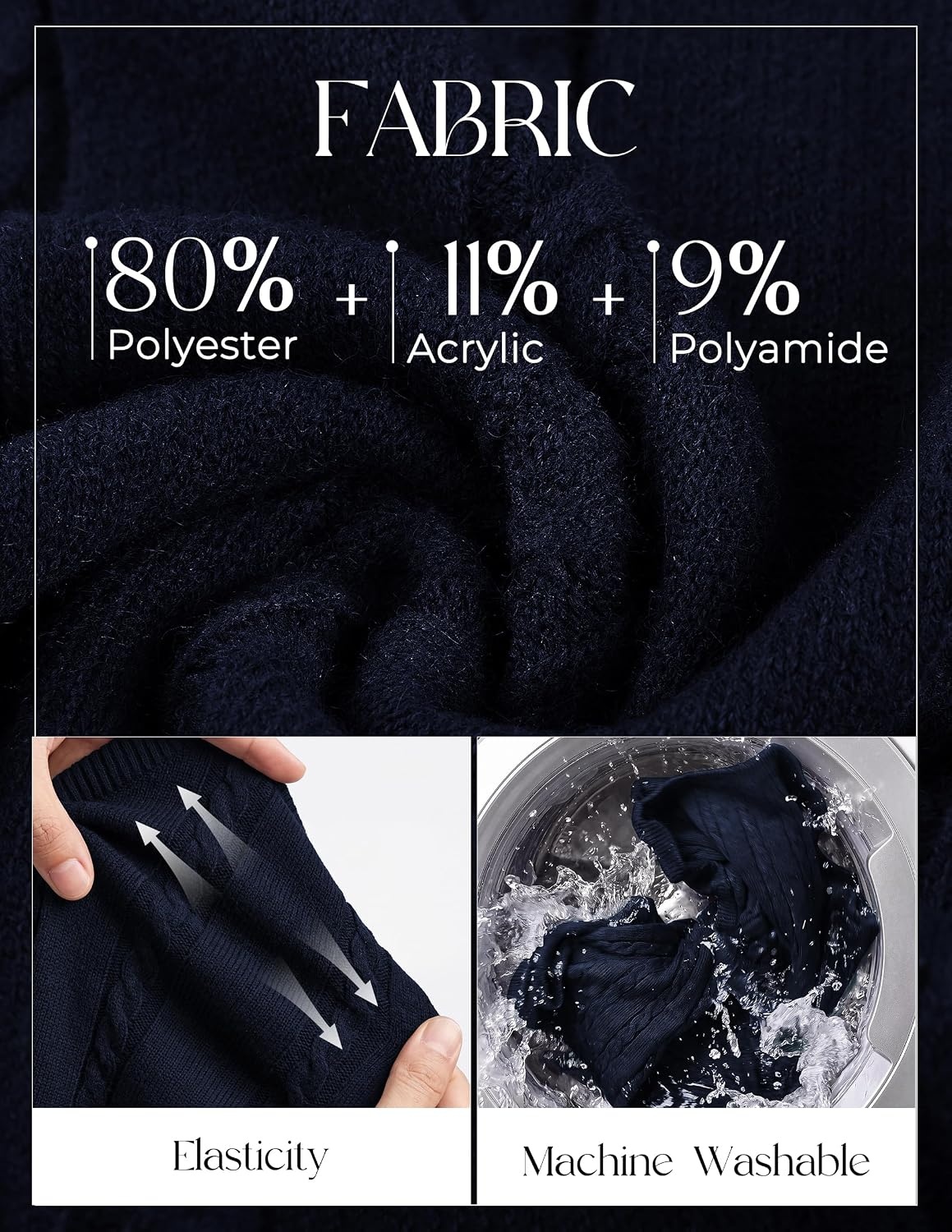 image:imagePJ PAUL JONES Mens Cable Knit Sweater Vest V Neck Sweater V Neck Pullover KnittedBreathable Stretchy Sweater VestRegular Fit Casual SweatersClassic Fall and Winter TopsNavy Blue