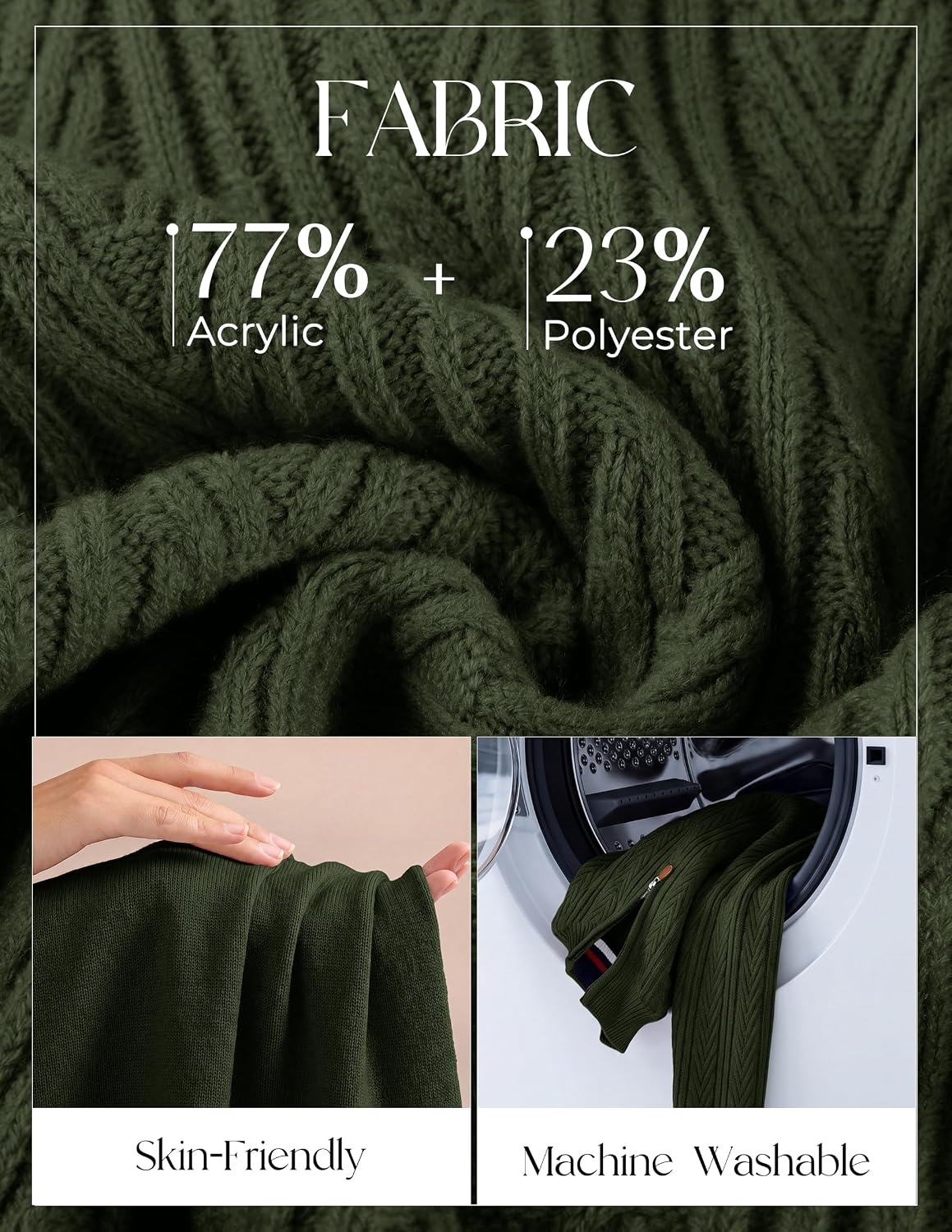 image:imagePJ PAUL JONES Mens Quarter Zip Sweaters Knit PulloverArmy Green