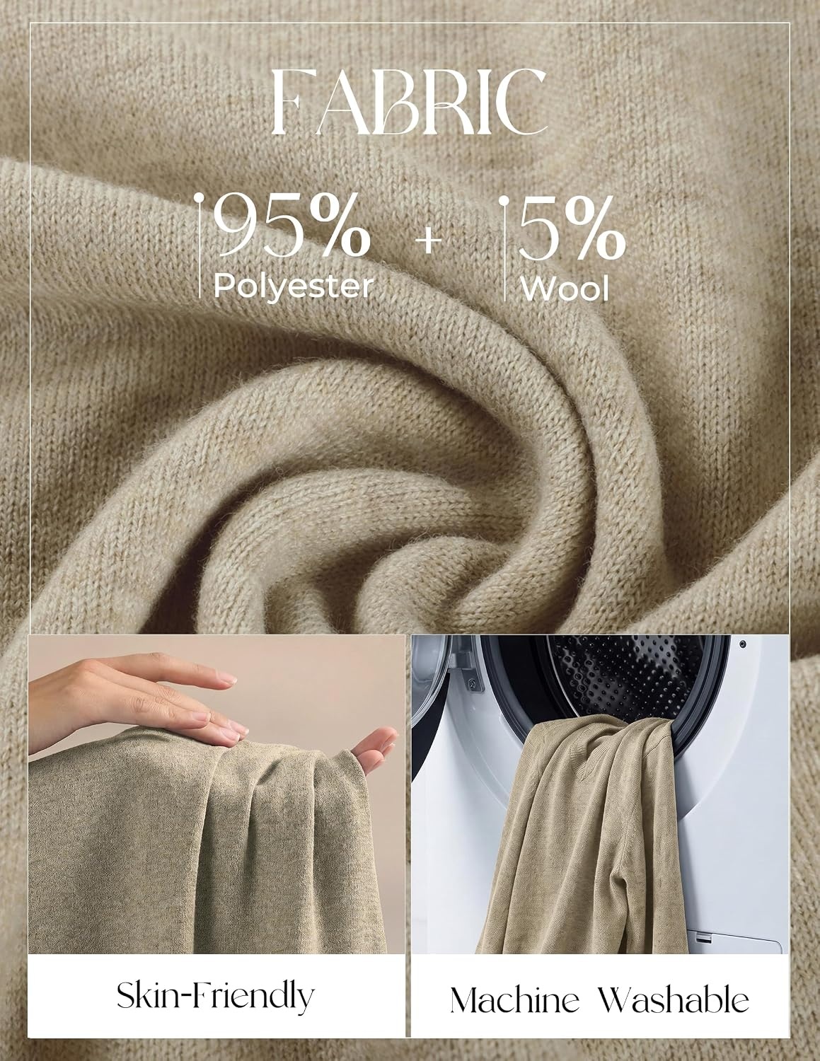 image:imagePJ PAUL JONES Mens V Neck Sweater Wool Blend Knit Pullover SweatersKhaki