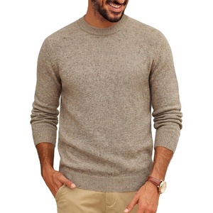PJ PAUL JONES Mens Crewneck Sweater Lightweight Knit Pullover Sweaters(Khaki)