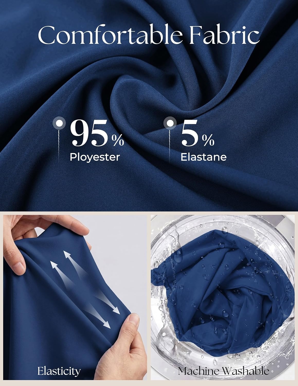 image:imagePJ PAUL JONES Mens Dress Shirts Long Sleeve Wrinkle Free Button Down ShirtDark Blue