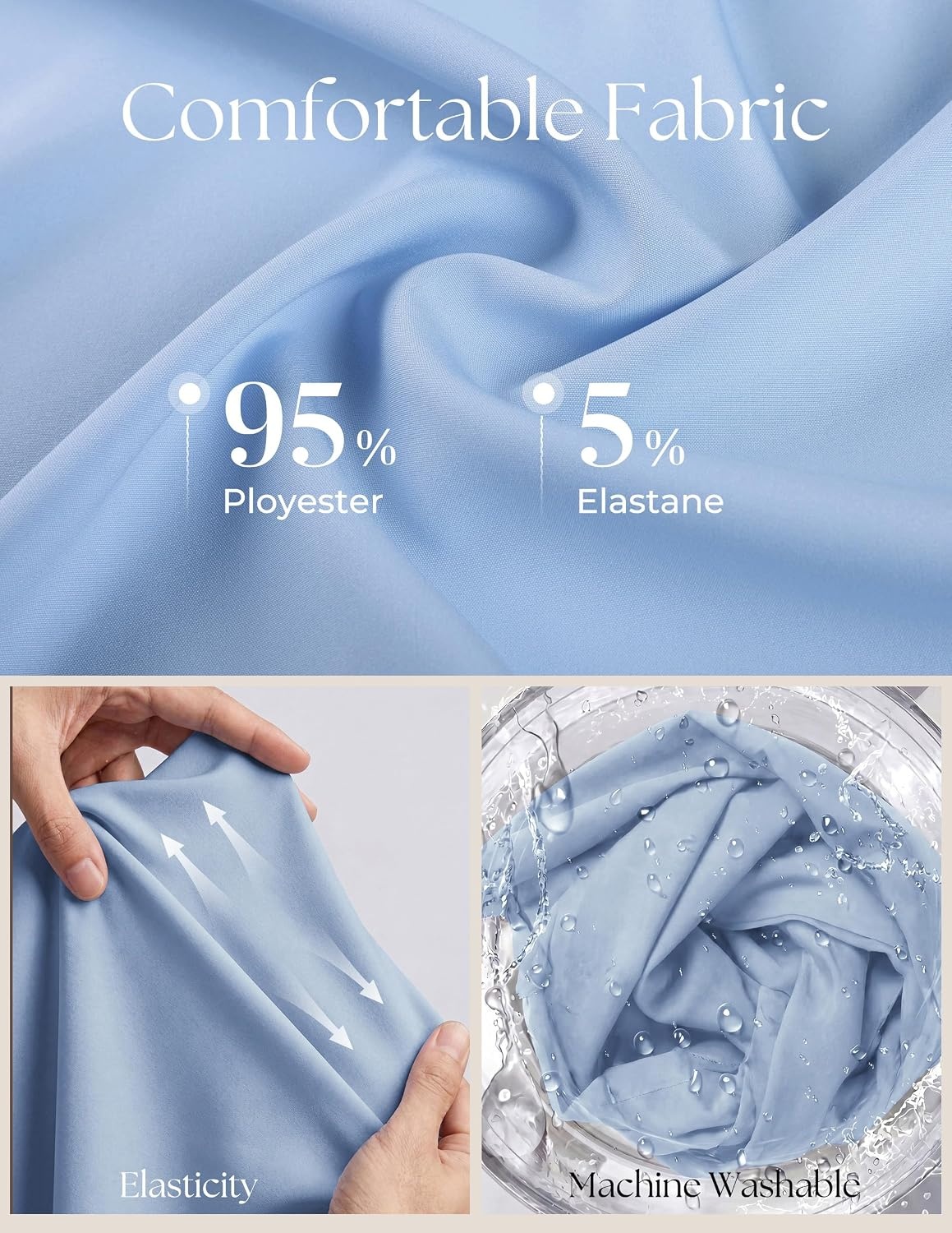 image:imagePJ PAUL JONES Mens Dress Shirts Long Sleeve Wrinkle Free Button Down ShirtSky Blue