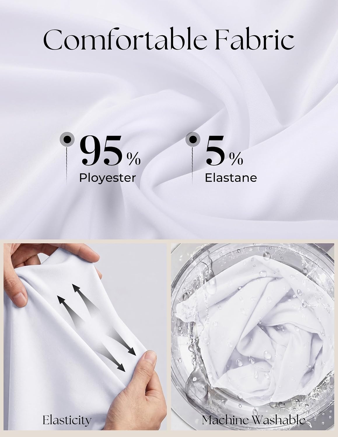 image:imagePJ PAUL JONES Mens Dress Shirts Long Sleeve Wrinkle Free Button Down ShirtWhite