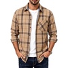 Camel Taupe Plaid