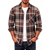 Coffee Burgundy Plaid