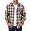 Navy Cream Plaid