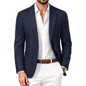 PJ PAUL JONES Casual Blazer for Men Lightweight Seamless Sport Coat Jakcet(Navy Blue)